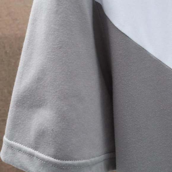 Casual Men's Contrast Colorblock Hooded Tee - Picture 8 of 8